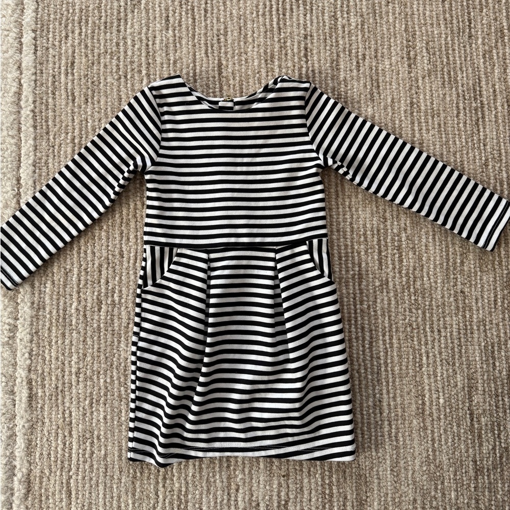 H&M Black and White Striped Kids Dress